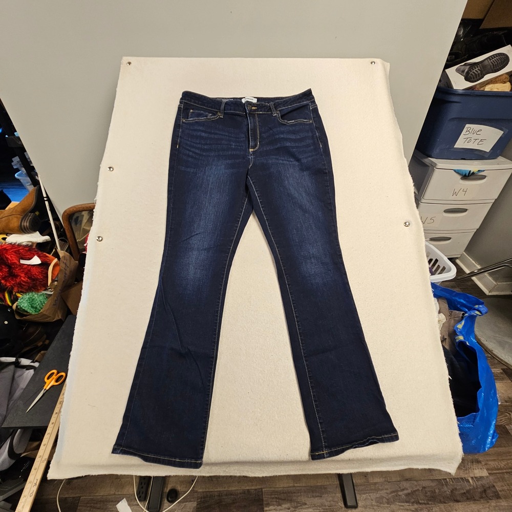 Sonoma Goods For Life Womens Bootcut Jeans Dark Wash Blue Denim Size 16